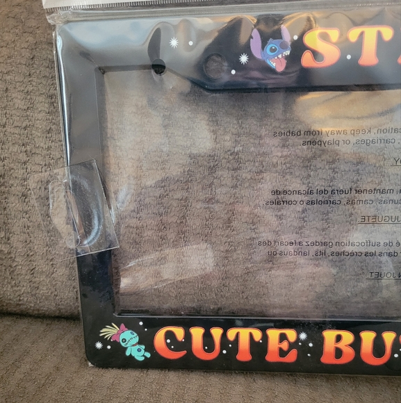 Disney Stitch Cute But Weird License Plate Frame - Picture 3 of 6